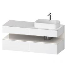 Duravit - Qatego consola mueble bajo lavabo, 2 extensiones, 2