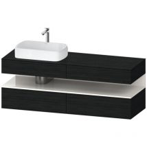 Duravit - Qatego consola mueble bajo lavabo, 2 extensiones, 2