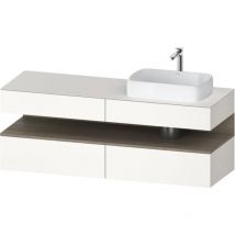 Duravit Qatego consola mueble bajo lavabo, 2 extensiones, 2