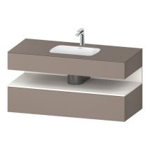 Qatego lavabo encastrado con base de lavabo consola, - Duravit