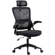 7h Seven House - Silla de Escritorio Ergonómica ErgoFlex Pro, Reposacabezas, Respaldo Transpirable, Altura Ajustable, Reclinable, Soporte Lumbar,