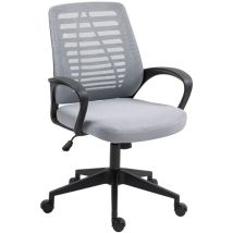 Silla de Escritorio Ergonómica TaskMaster, Respaldo de Malla Transpirable, Altura Ajustable, Reclinable, con Soporte Lumbar, Reposabrazos y Ruedas,