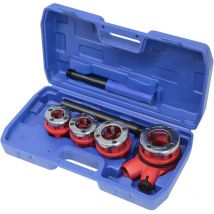 7tlg. Gewindeschneidkluppensatz Rohrgewindeschneidsatz Schneidkluppe 1/2, 3/4, 1 u. 1 1/4 Zoll