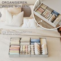 Hausprofi 7tlg Schubladenorganizer Für Pax 100,pp-system, Waschbar & Stabil,ordnung Für Socken, Unterwäsche & Accessoires