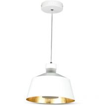 V-tac - VT-7444-WH 7W LED-Hängeleuchter in Metallbecherfarbe Antikweiß, Licht 3000K 25cm - 3931