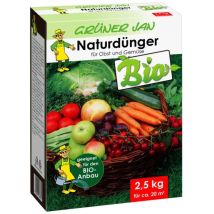 Grüner Jan - 7x 2,5 Kg Bio-naturdünger Obst & Gemüse Bio-anbau, Für Ca. 140m²