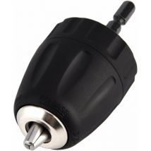 0.8-10mm 3/8'-24UNF Mandrin Porte Foret sans Clé avec Porte Douille Hexagonale 1/4' Accessoires pour Perceuse