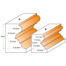 856.802.11 fraise multiprofile + roul hm S=12.7 D=55.6X47