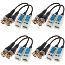 8 Bnc Video Balun Transmitters 5mpx Ahd Cvi Tvi Cvbs Video Surveillance Camera