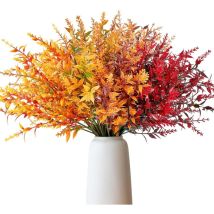 8 Bündel Künstliche Herbstblumen Künstlich Herbststrauß Kunstblumen Herbst Deko, Künstliche Blumen Herbst Balkonpflanzen Herbstzweige Herbstdeko Für 