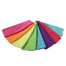 Lot de 8 lavettes microfibre 30x30 cm – 8 couleurs – 80% polyester, 20% polyamide – Chiffon, microfibre et lingette