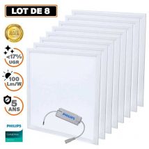 Europalamp - 8 Dalles led premium Ultra Slim 600x600 40W Blanc Neutre 4000k