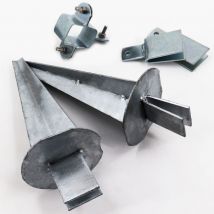 8 juegos de barras de refuerzo de esquina para postes de valla de perfil z