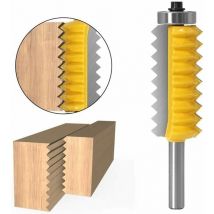 8 mm Shank panneau surélevé « v » Bits joint entures Colle Fraise for bois Tenon Boiseries cône Tenon fraisage Tenoning machine (Size : 8X19X54)