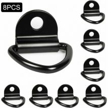 Hklffja - Pack of 8 robust lashing rings for boats, vans, trucks, warehouses