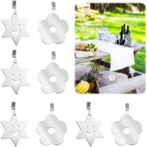 8 Pcs Nappe Nappe Lourde Poids Nappe Extérieure Nappe Lourde Poids Fleur Nappe Poids Pince