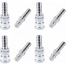 8 Pcs Tuyau De Conduite D'air Compresseur Raccord, SH20 + PH20 Flexible D'air Raccords Rapides, Raccords de Compresseur de Tuyau de Conduite D'Air,