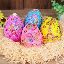 8 Piece Easter Egg Toys Easter Decoration Supplies Holiday Decoration Kits DIY Material Kits Children's Educational Toys Egg Making Supplies Jigsaw