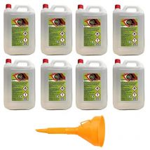 Sprintchimica - 8 pie'ces - 40 litres - Bioe'thanol combustible poeles Bio Sprint 5 litres 99,9 % inodore sans fumee' naturelle sans soufre +