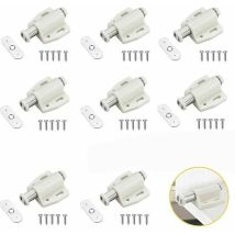 8 Pièces Loquet de Porte Magnétique à Ressort, Push to Open Aimant Porte Placard Loquet Magnetique Poussoir Loqueteau Magnétique à Pression Fermeture