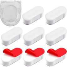 Linghhang - 8 pièces tampons de siège de toilette pare-chocs de remplacement de siège, pare-chocs de siège bouchons universels, kit de pare-chocs de