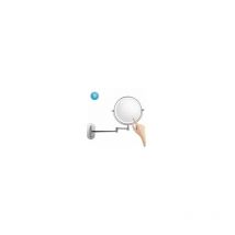 Peny - 8 pouces 7X Miroir de maquillage mural Miroir de Salle de bain grossissant LED,rotatif à 360 ° - Blanc
