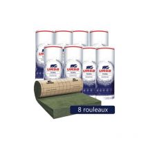 8 Rouleaux laine de verre Ursa prk 32 terra revêtu kraft - Ep. 160mm - 25.92m² - r 5