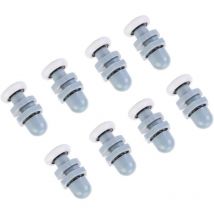 8 Single Porte de Douche Coureurs, Rouleaux de Porte de Douche, Coureurs de Porte Douche en Plastique Durable Coulissant Piste Roulement Salle Bains