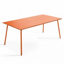 Metallgartentisch-8-Sitzer Orange - Palavas