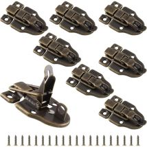 Petites Ecrevisses - 8 Stk Antike Haspe Verriegelungs Schnappverschluss Haspe für Holzkiste Schmuckschatulle - Bronze