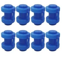 Tonchean - 8 Stück Ø 25mm Trampolin Endkappen, Trampolin Ersatz, Für Trampolin Netzstangen, Blau