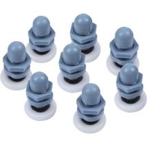 8 Stück Duschraum-Schiebetürrolle, altmodische Rolle, Badezimmerbogen, Glasradrolle