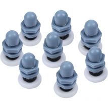8 Stück Duschraum-Schiebetürrolle, altmodische Rolle, Badezimmerbogen, Glasradrolle