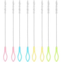 Bluedeer - 8 Stück Strohhalm Reinigungsbürsten, Reinigungsbürsten,Flaschenbürste,Flaschenreiniger,weiche Nylon-Bürsten,für Reagenzgläser Reinigen