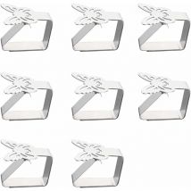 8 Support de Pince de Clip de Accroche Nappe en Acier Inoxydable Papillon Couverture de Table Clip Support de Nappe l'épaisseur de la Table ne