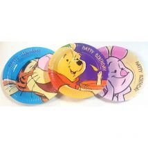 8 Winnie The Pooh Paper Plates Winnie, Piglet & Tigger Dinnerware