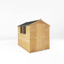 Waltons - 7 x 5 Feet Overlap Apex Shed - Timber - L215 x W160.3 x H191.9 cm - Brown