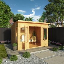 Waltons - 10 x 8 Feet Premium Helios Summerhouse - Timber - L295 x W303.6 x H215.8 cm - Brown