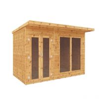 Waltons - 10 x 6 Feet Maine Pent Summerhouse - Timber - L233.8 x W302.8 x H217 cm - Brown