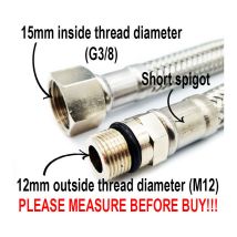 Flexitaly - 80cm Tuyau Flexible D'Alimentation Pour Robinet 3/8 X M12x1