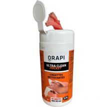 80 lingettes nettoyantes mains, outils, surfaces