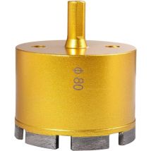 80 mm Diamant-Kernbohrer, Hohllochsägenbohrer für Keramik, Marmor, Schiefer, Porzellan, für Keramik, Porzellan, Fliesen, Marmor, Granit (80 mm