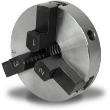 Eberth - Dreibackenfutter mit 80 mm Durchmesser, 3' 3-Backenfutter Selbstzentrierend, Anschluss-Gewinde 1' -8 tpi, Inkl. Spannwerkzeug, Drechselbank