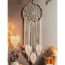Serbia - 80 x 25 cm,Attrape Reve Geant Attrape Reve Macramé avec Plumes tissées à Suspendre au Mur, Fait à la Main, bohème, décoration d'intérieur,