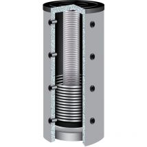 800 Liter twl Hygienespeicher 90° KER-800 1 Wärmetauscher 100mm Isolierung