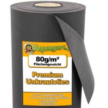 Aquagart - 800 m² film de paillage, paillage anti-mauvaises herbes, voile de paillage 80 g, 1,6 m de large