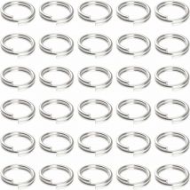 Famille - gabrielle 800 Pack Anneau Porte Clé 10mm Mini Split Jump Ring avec Double Boucles Split Porte Clef Petits Anneaux en Métal Connecteurs