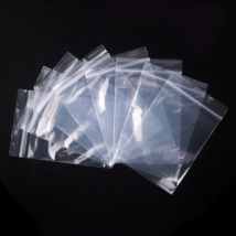 Shatchi - 2.25' x 3' // 300 Pcs Zip Seal Bags Clear Plastic Zip Lock Food & Freezer Grip Self Seal