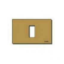Vimar - 8000 plack scatch 1 mÓdulo de aluminio color bronce 08635.br