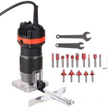800W 30000r/min Tondeuse à bois électrique multifonctionnelle Routeur à bois Tondeuse à stratifié Machine de rainurage de coupe professionnelle pour